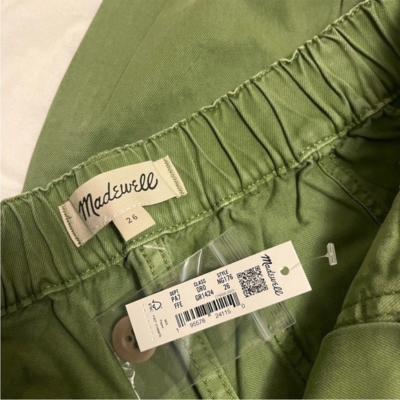Madewell Griff Twill Jogger Pants Faded Fern 26 NWT - Picture 3 of 8